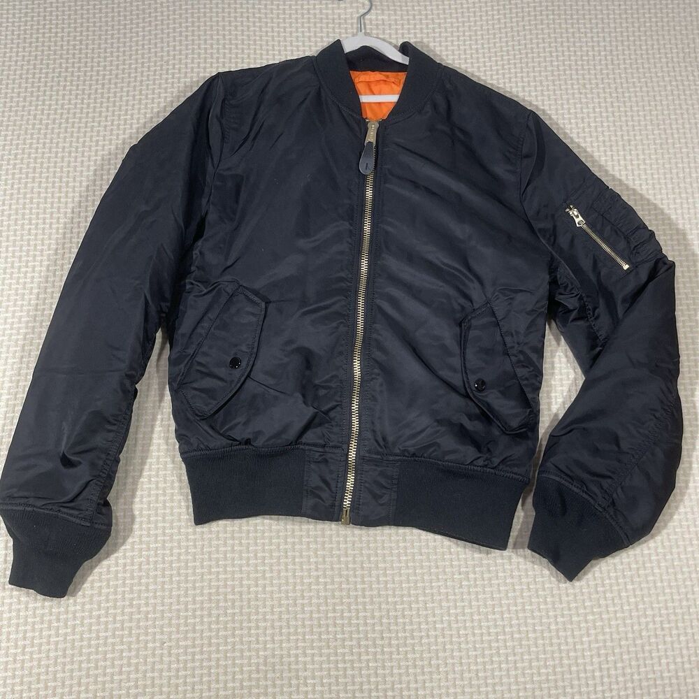 Alpha Industries MA-1 Intermediate Flyers Reversible Bomber Jacket Mens Large